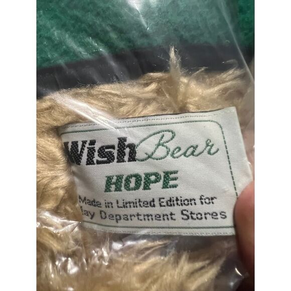 Gund Wish Vintage Teddy Plush Bear Hope 26" Stuffed Brown Toy 2000-2001 Limited - Picture 10 of 11